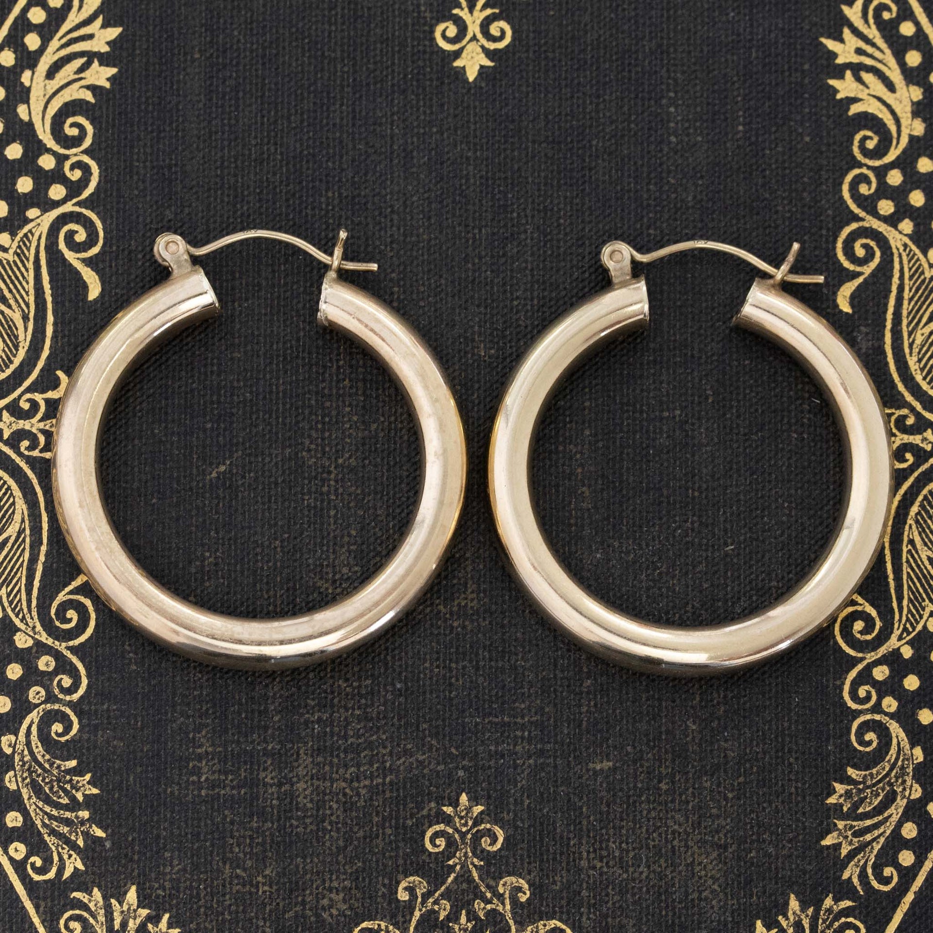 Vintage Large Hoop Earrings
