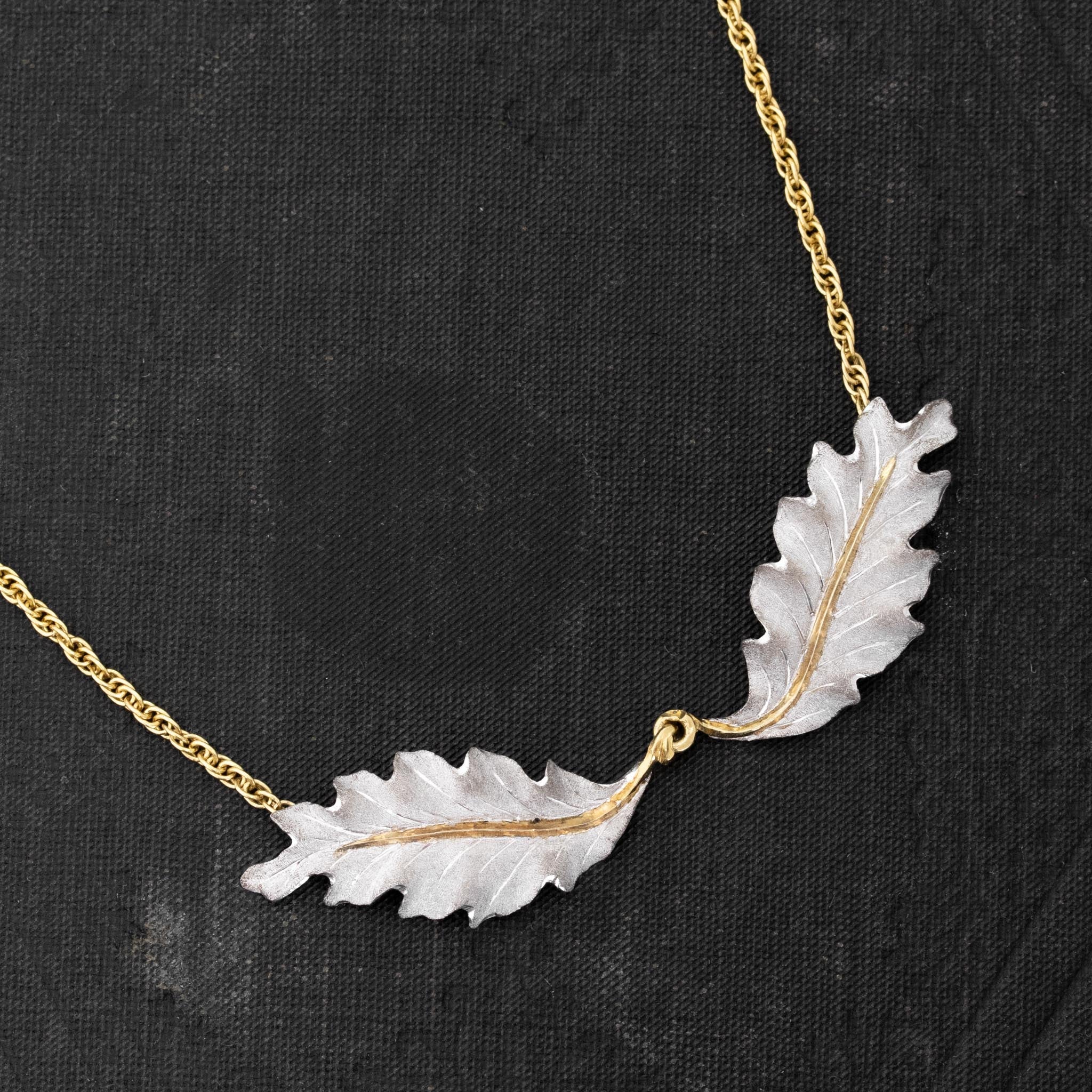 Vintage Leaf Motif Necklace, by Buccellati