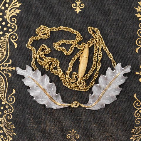 Vintage Leaf Motif Necklace by Buccellati
