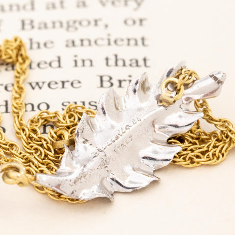 Vintage Leaf Motif Necklace by Buccellati