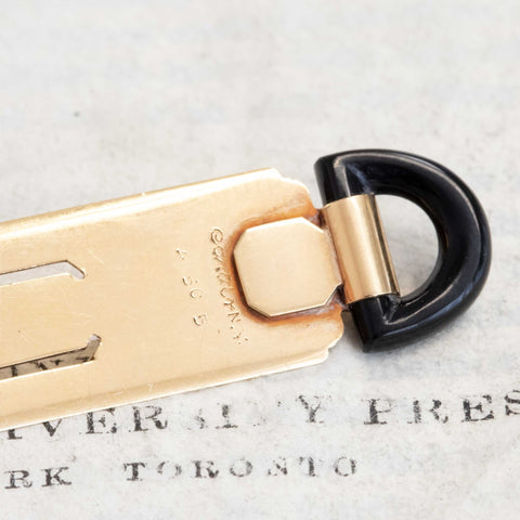 Vintage Onyx Bookmark by Cartier NY