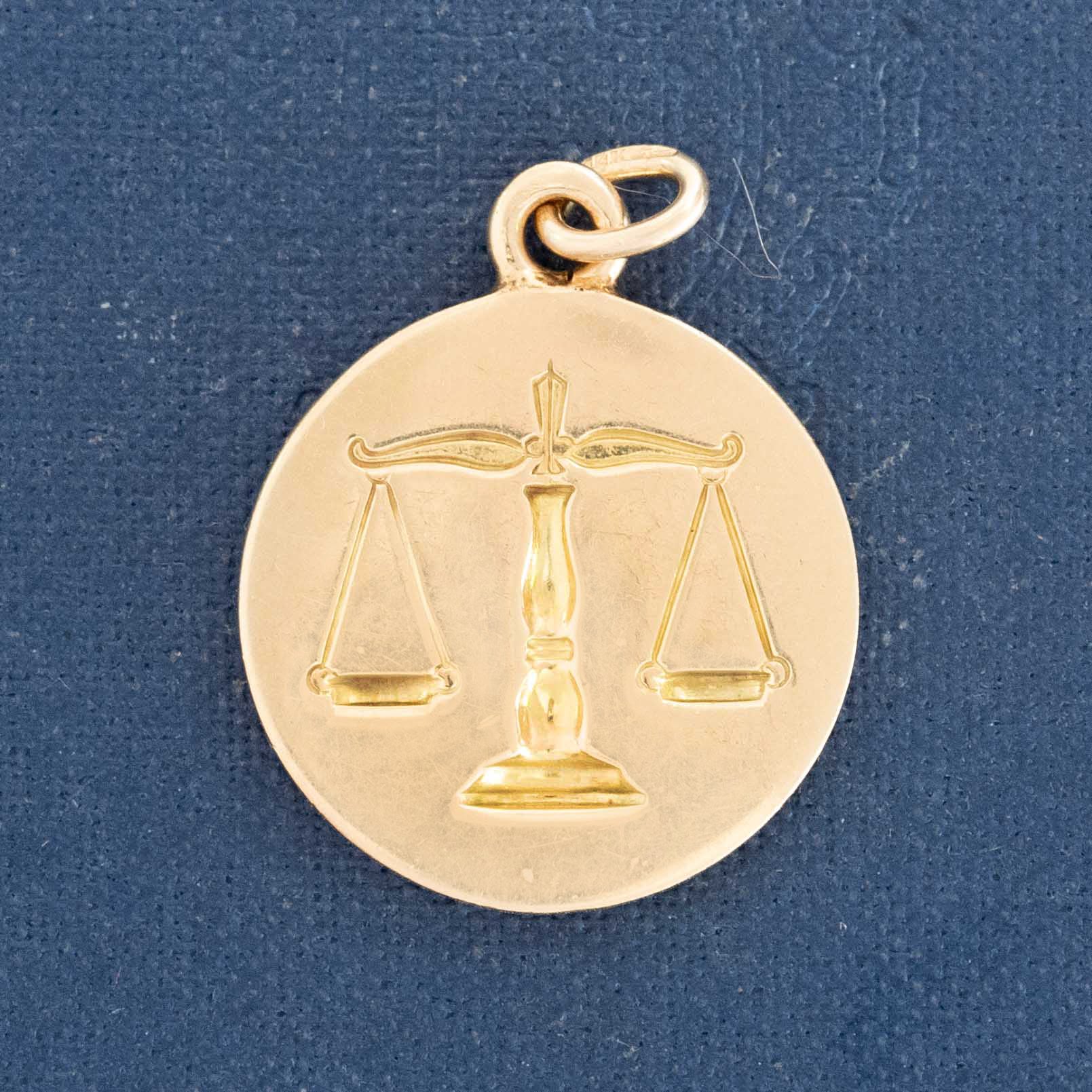 Vintage Libra Zodiac Pendant, by Cartier