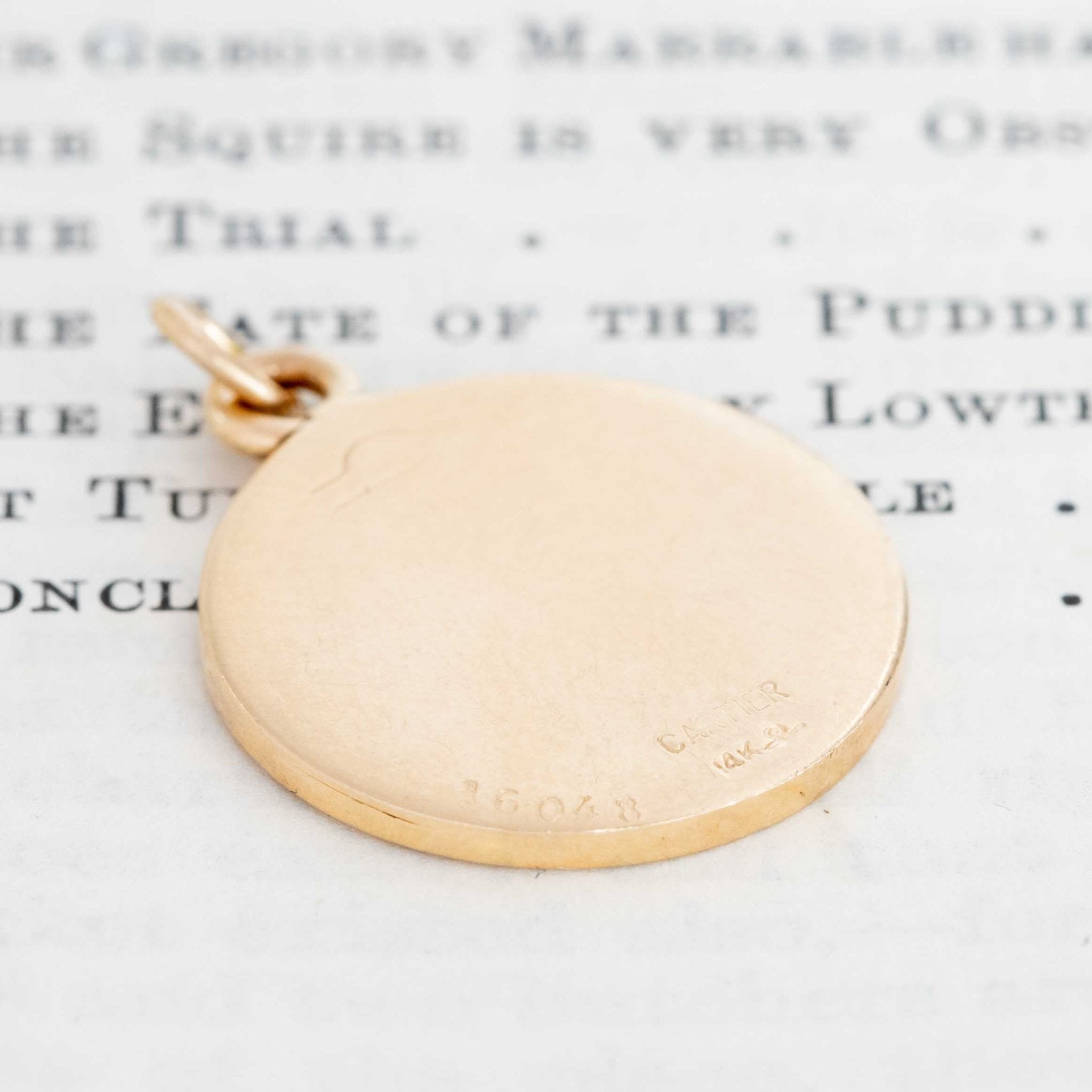 Vintage Libra Zodiac Pendant, by Cartier