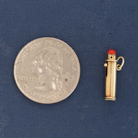 Vintage Lipstick Charm