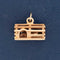 Vintage Lobster Cage Gold Charm