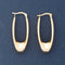 Vintage Long Drop Hoop Earrings