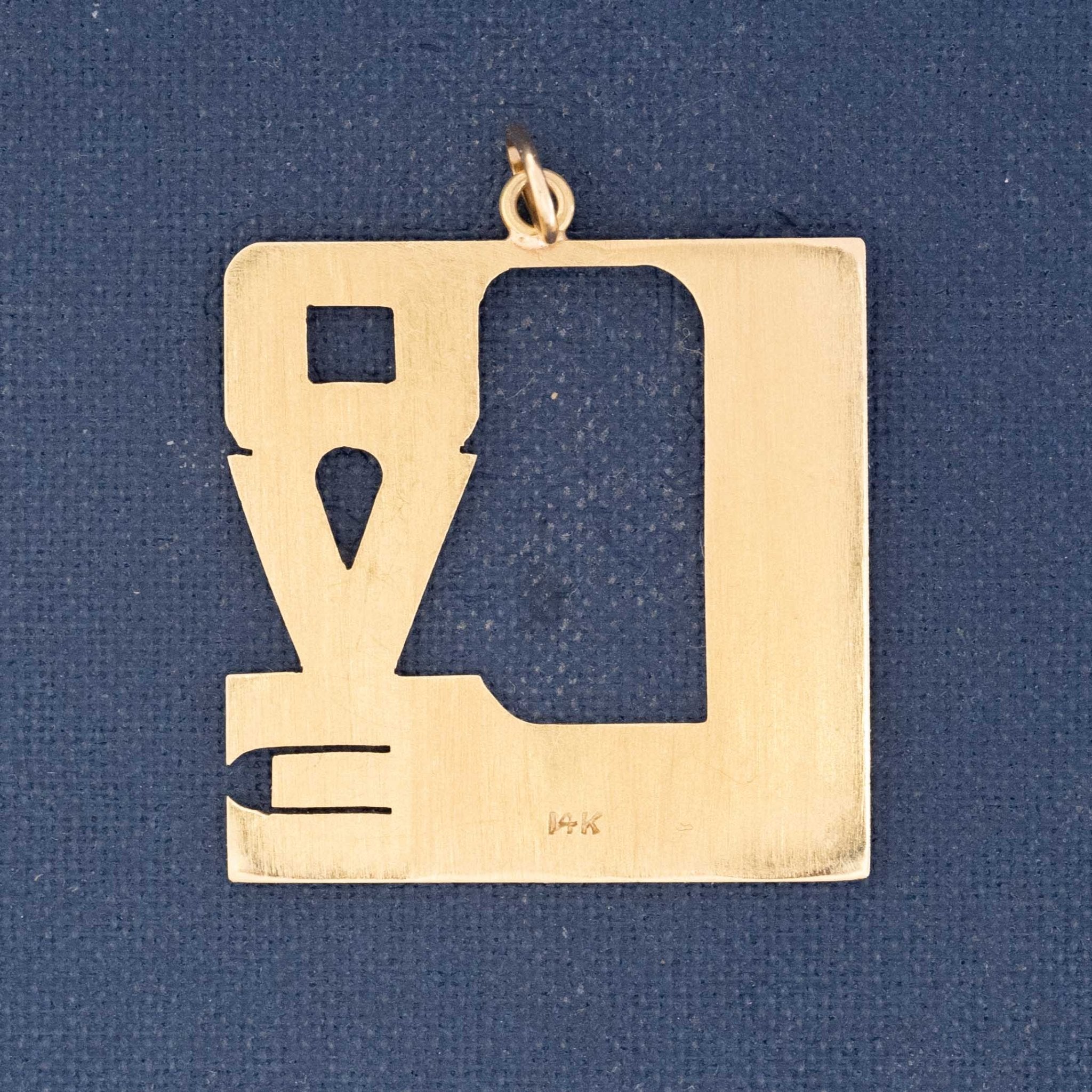Vintage LOVE Block Letter Pendant