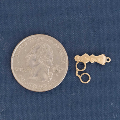 Vintage Love is Blind Spectacles Charm