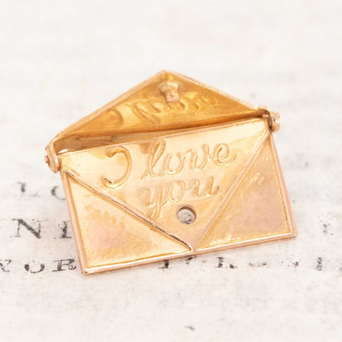 Vintage Love Letter Charm