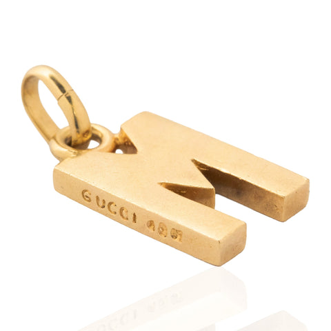 Vintage M Letter Pendant, by Gucci