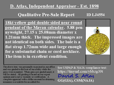 Vintage Phaistos Disk Pendant