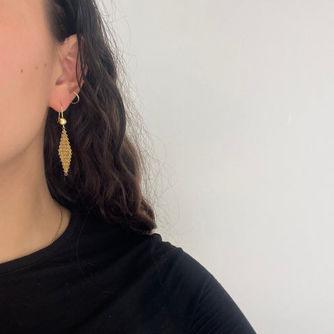 Vintage Mesh Drop Earrings Elsa Peretti for Tiffany & Co.