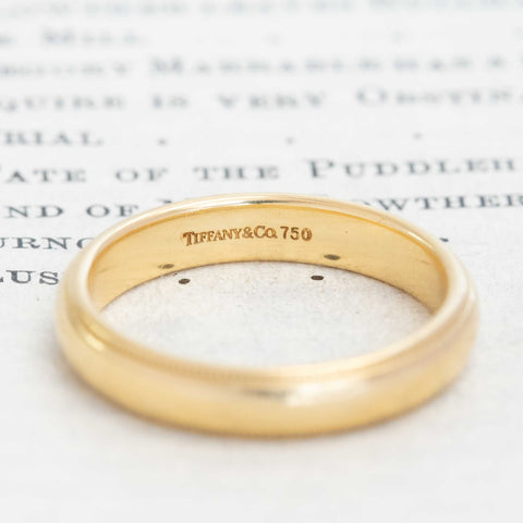 Vintage Milgrain Wedding Band, by Tiffany & Co.