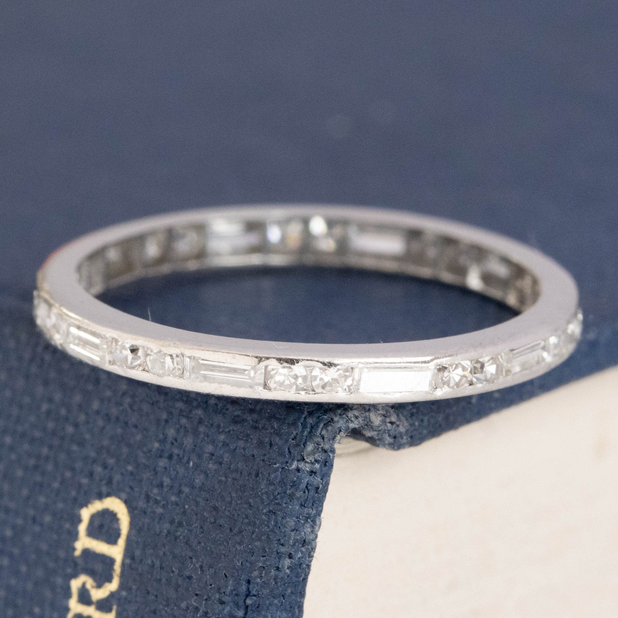 Vintage Mixed Cut Diamond Eternity Band