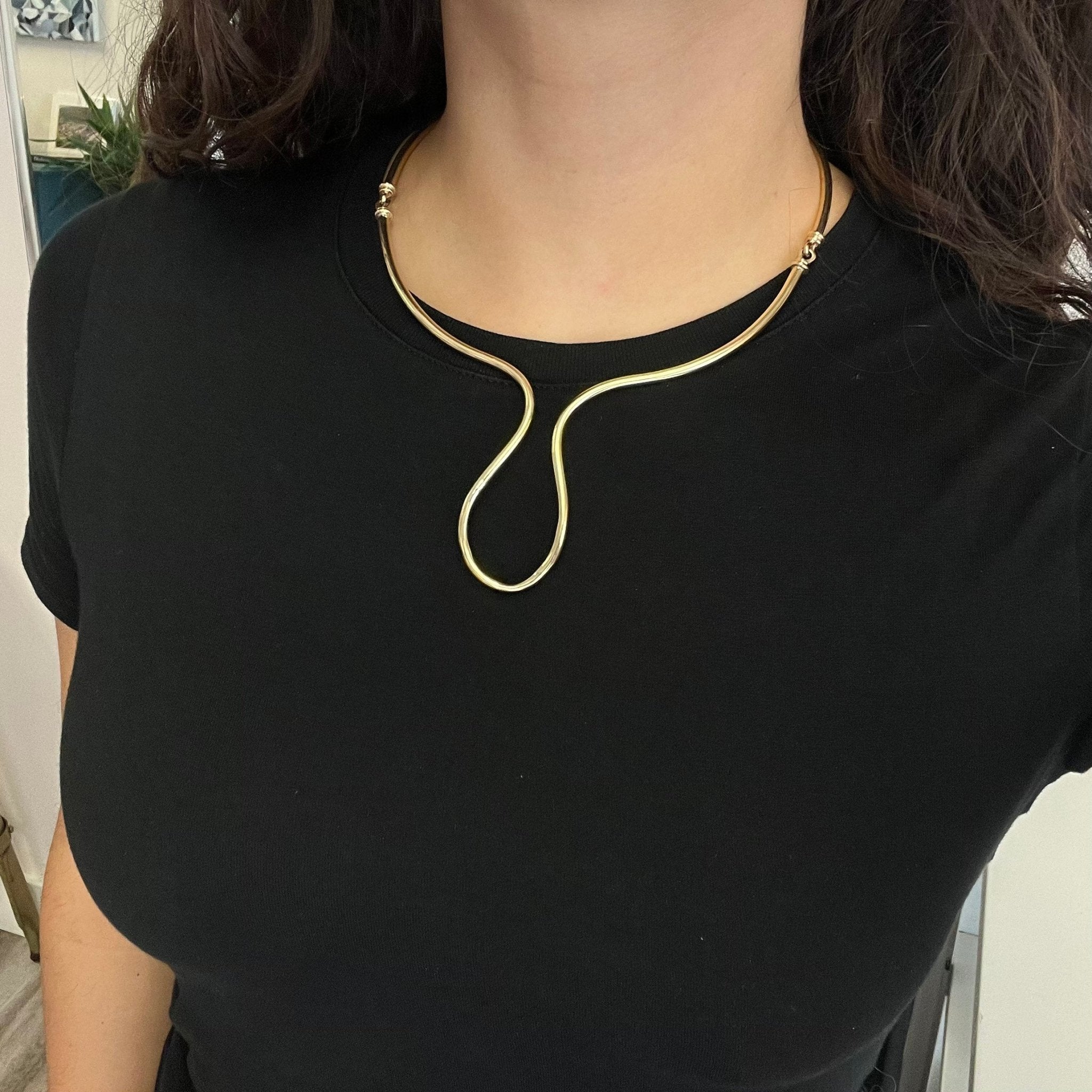 Vintage Modernist Drop Necklace, by Tiffany & Co.