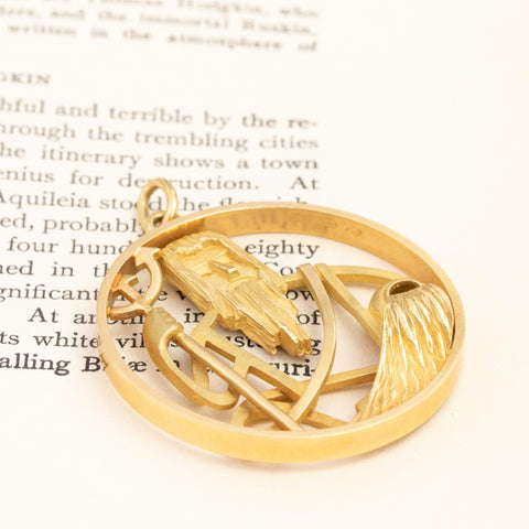 Vintage Neptune/Aquarius Pendant by Gubelin