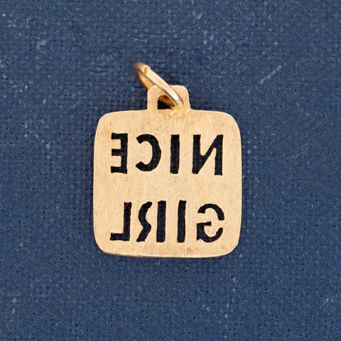 Vintage NICE GIRL Charm