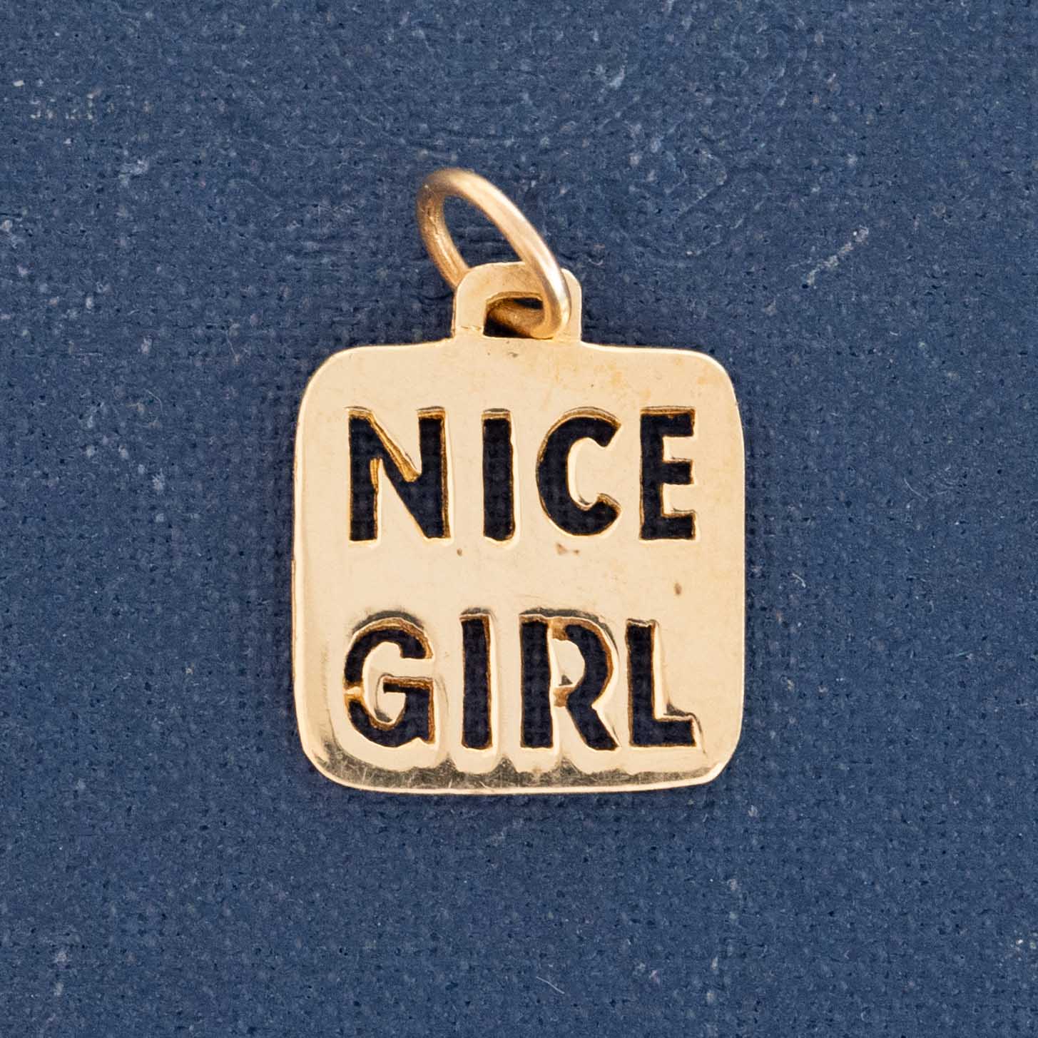 Vintage NICE GIRL Charm