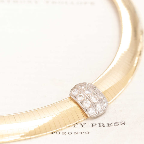 Vintage Omega Diamond Collar, Italian