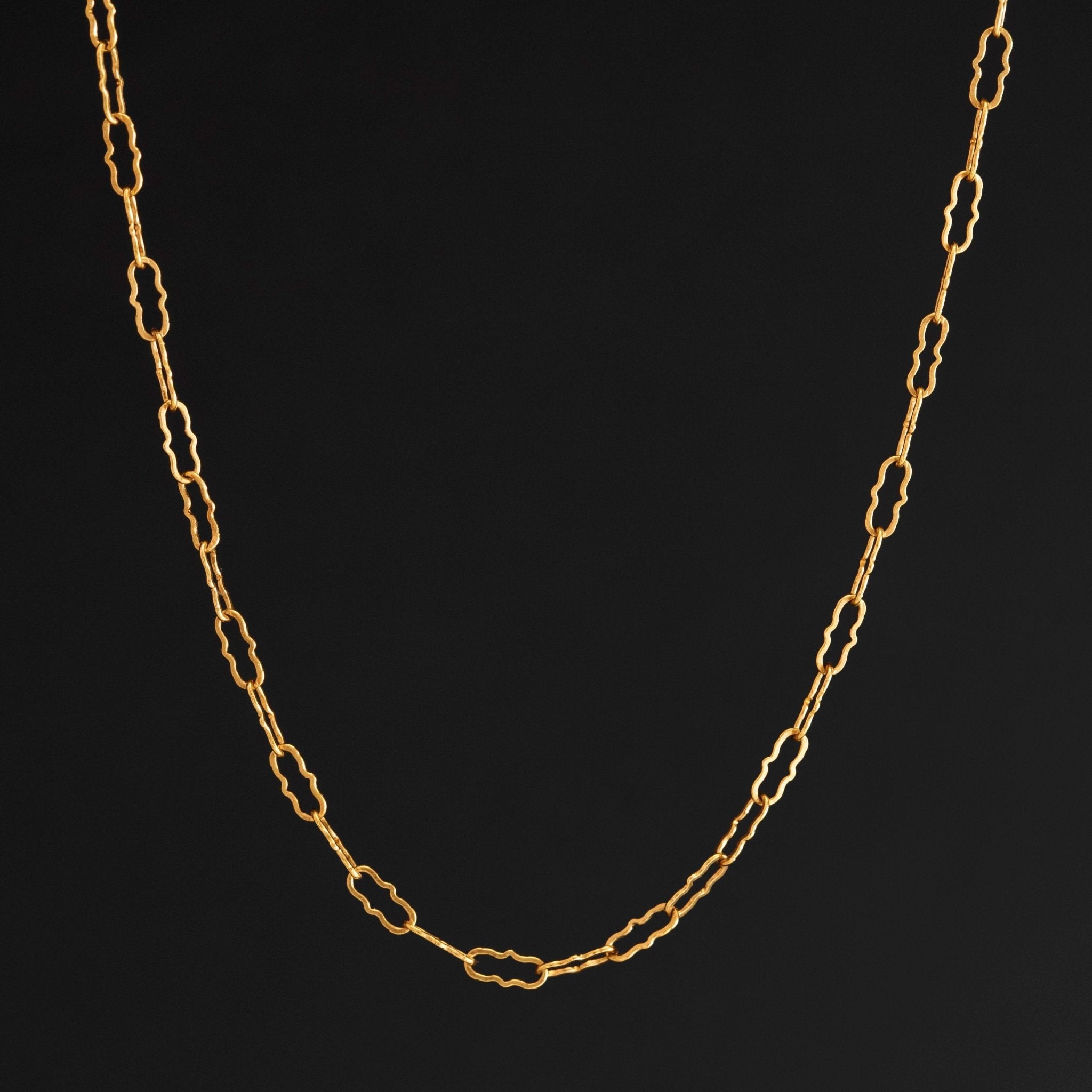 Vintage Open Fancy Link Chain Necklace