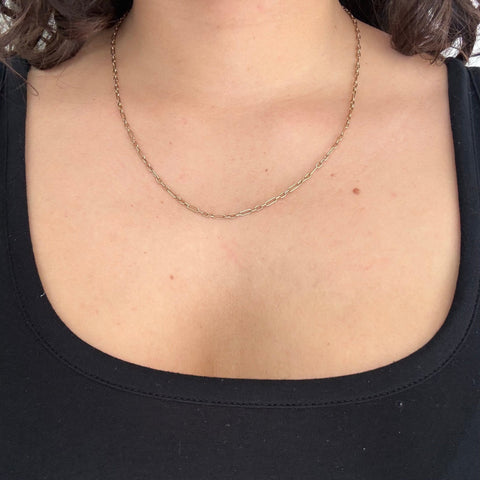 Vintage Open Link Chain Necklace