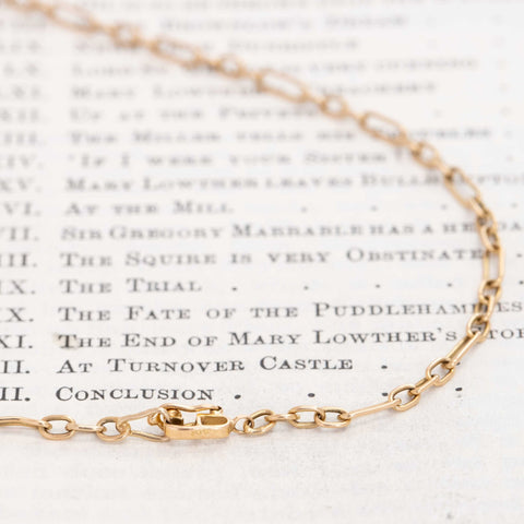 Vintage Open Link Chain Necklace