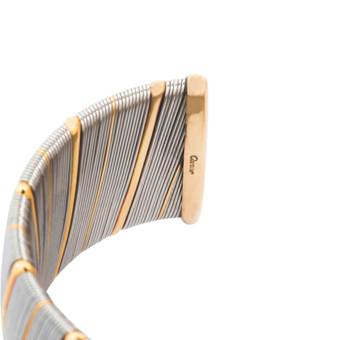 Vintage "Or et Acier" Wide Cuff, by Cartier