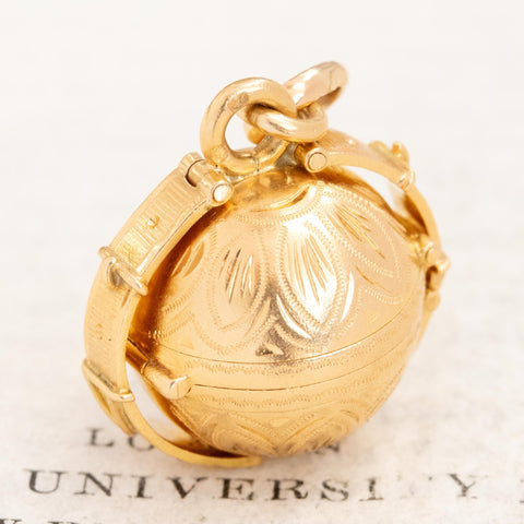 Vintage Orb Locket Pendant