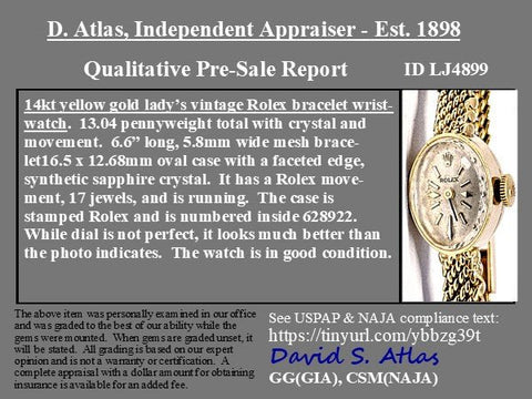 Vintage Oval Dress Watch, by Rolex