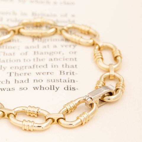 Vintage Oval Link Bracelet