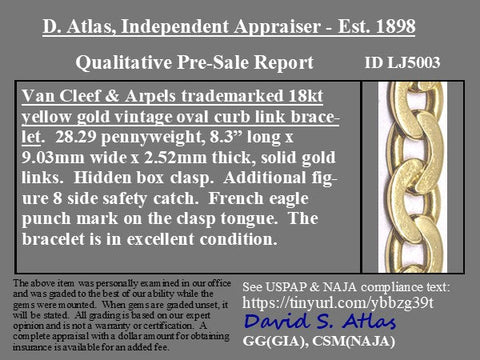Vintage Oval Link Bracelet, by Van Cleef & Arpels France