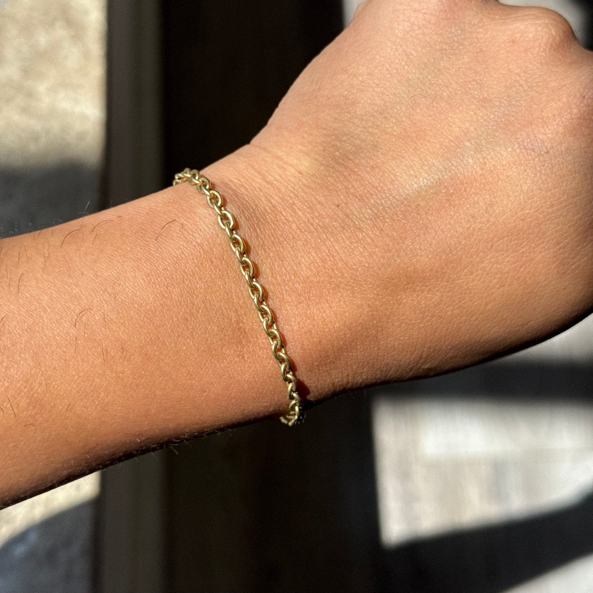 Vintage Oval Link Chain Bracelet