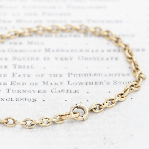 Vintage Oval Link Chain Bracelet