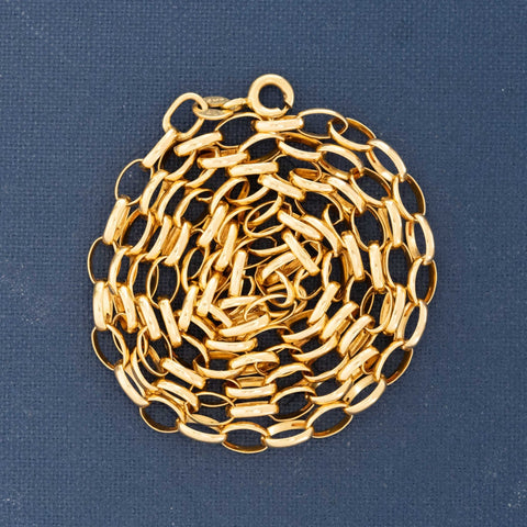 Vintage Oval Link Chain Necklace
