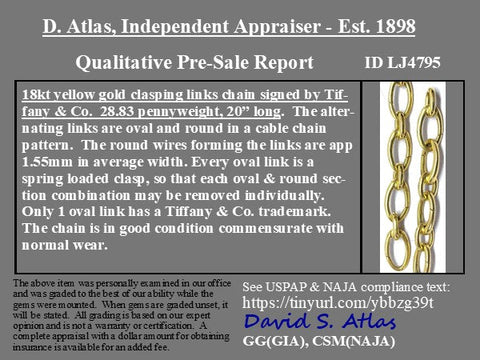 Vintage Oval Link Clasping Chain by Tiffany & Co.