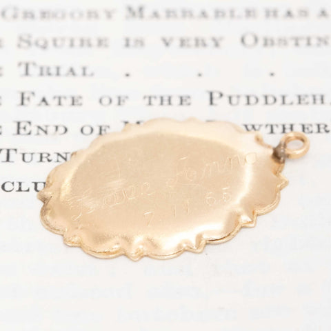 Vintage Oval Registered Nurse Charm