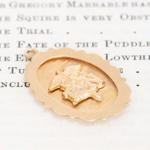 Vintage Oval Registered Nurse Charm