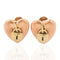 Vintage Padlock Heart Earrings