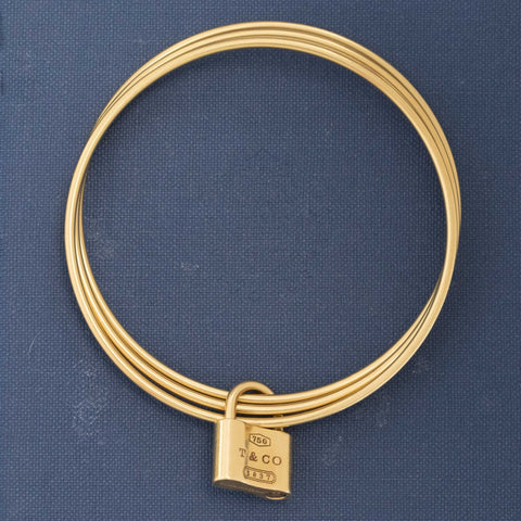Vintage Padlock Triple Bangles by Tiffany & Co.