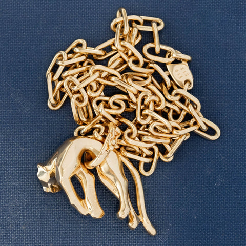 Vintage Panthere Molle Pendant, by Cartier