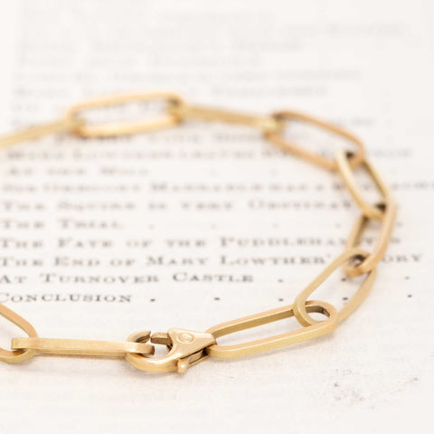 Vintage Paper Clip Chain Bracelet