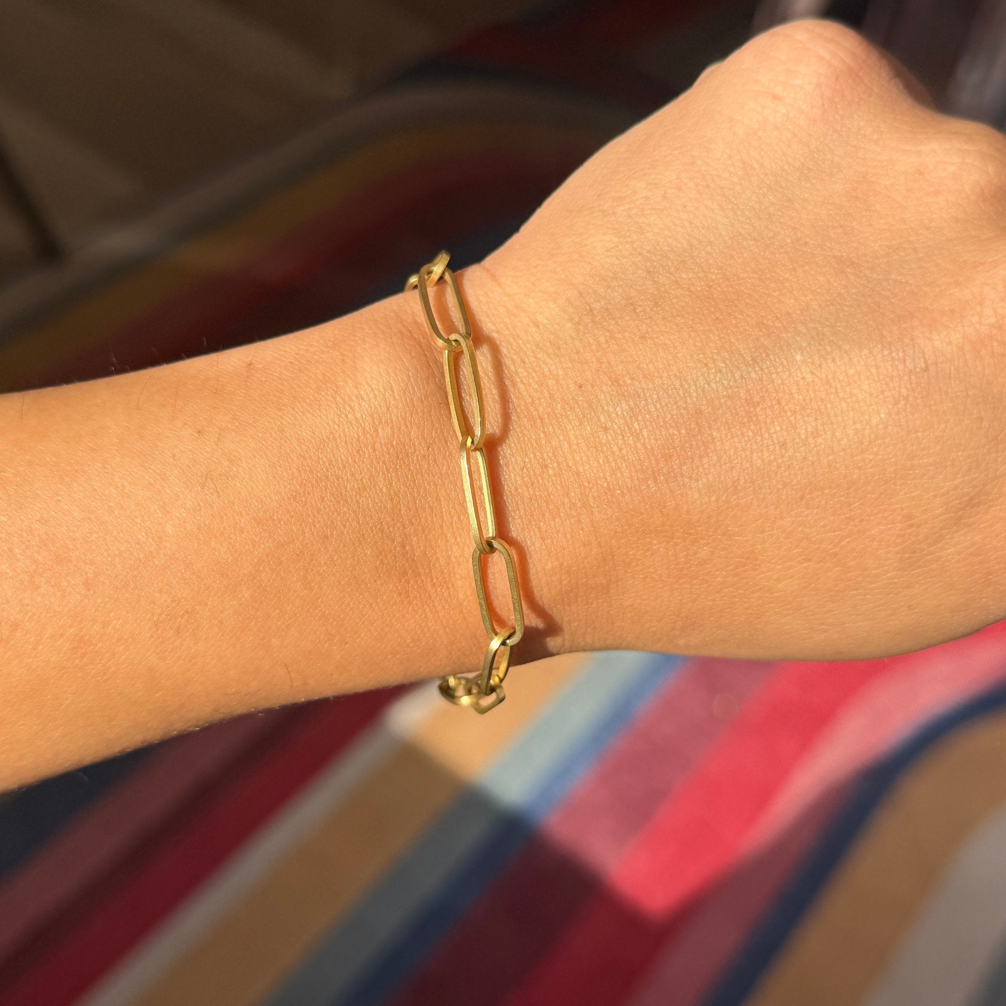 Vintage Paper Clip Chain Bracelet