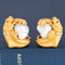 Vintage Pearl Panther Earrings, by Carrera y Carrera