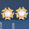 Vintage Tiffany & Co. cultured pearl X earrings in 18kt yellow gold
