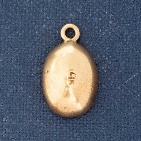 Vintage Petite Coffee Bean Charm