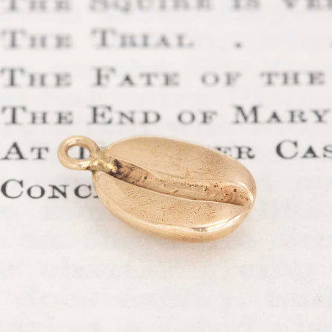 Vintage Petite Coffee Bean Charm