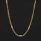 Vintage Petite Fancy Link Chain Necklace, Italian