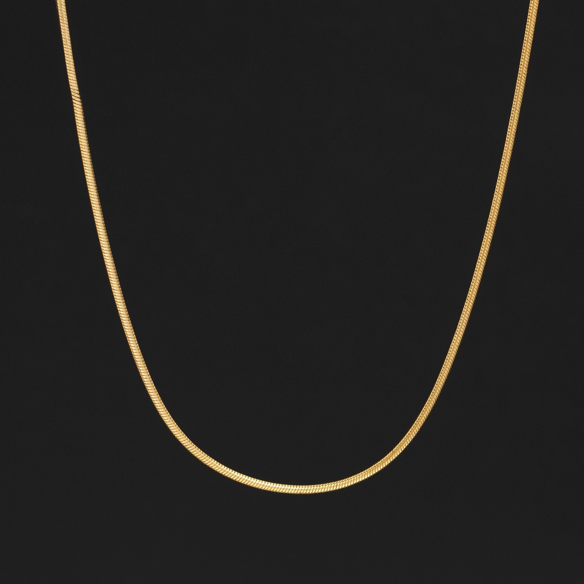 Vintage Petite Snake Chain Necklace, Italian