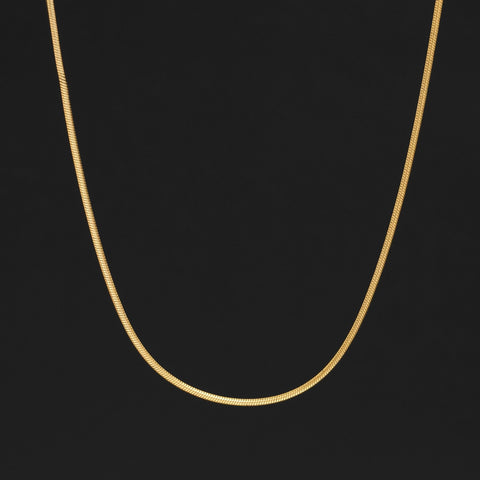 Vintage Petite Snake Chain Necklace, Italian