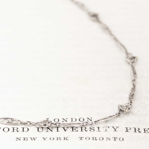 Vintage Platinum and Diamond Necklace